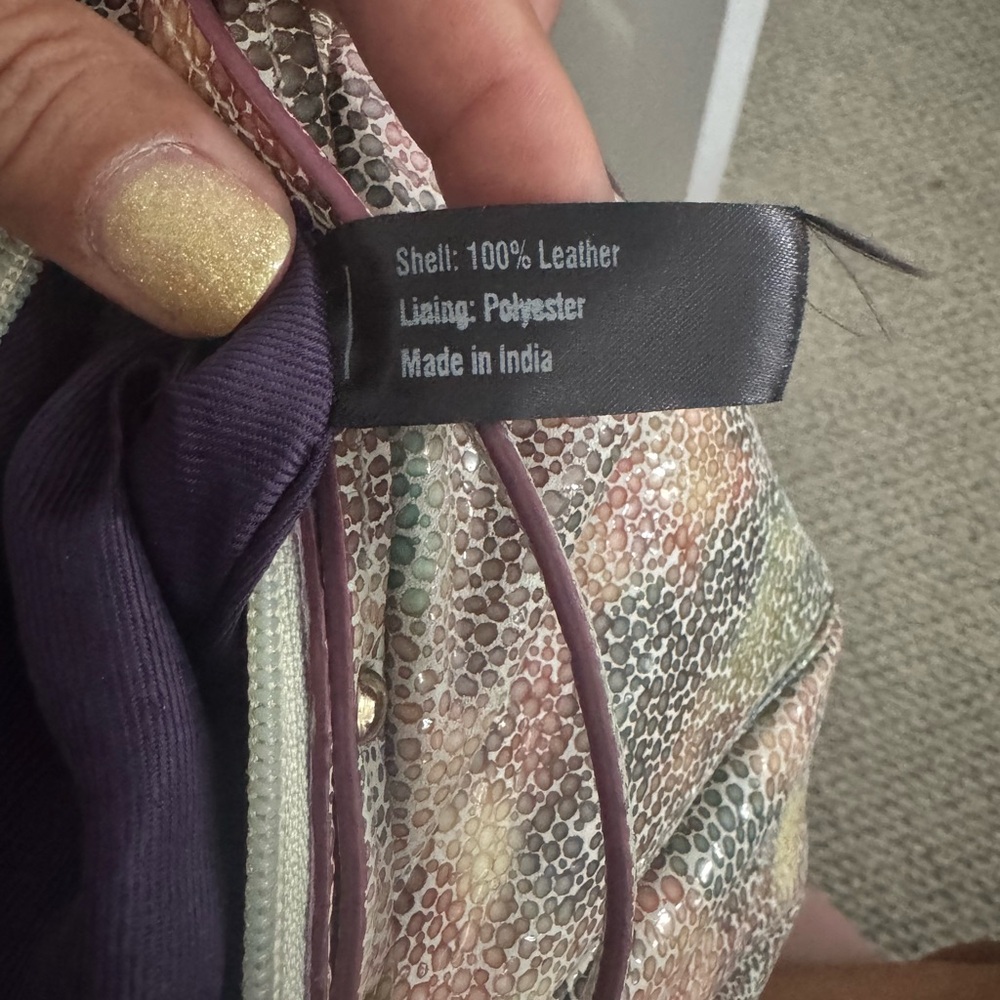 NEW Original by Sharif 1827 Pastel Fan Round Crossbody/Shoulder Bag with Wallet - Picture 11 of 12